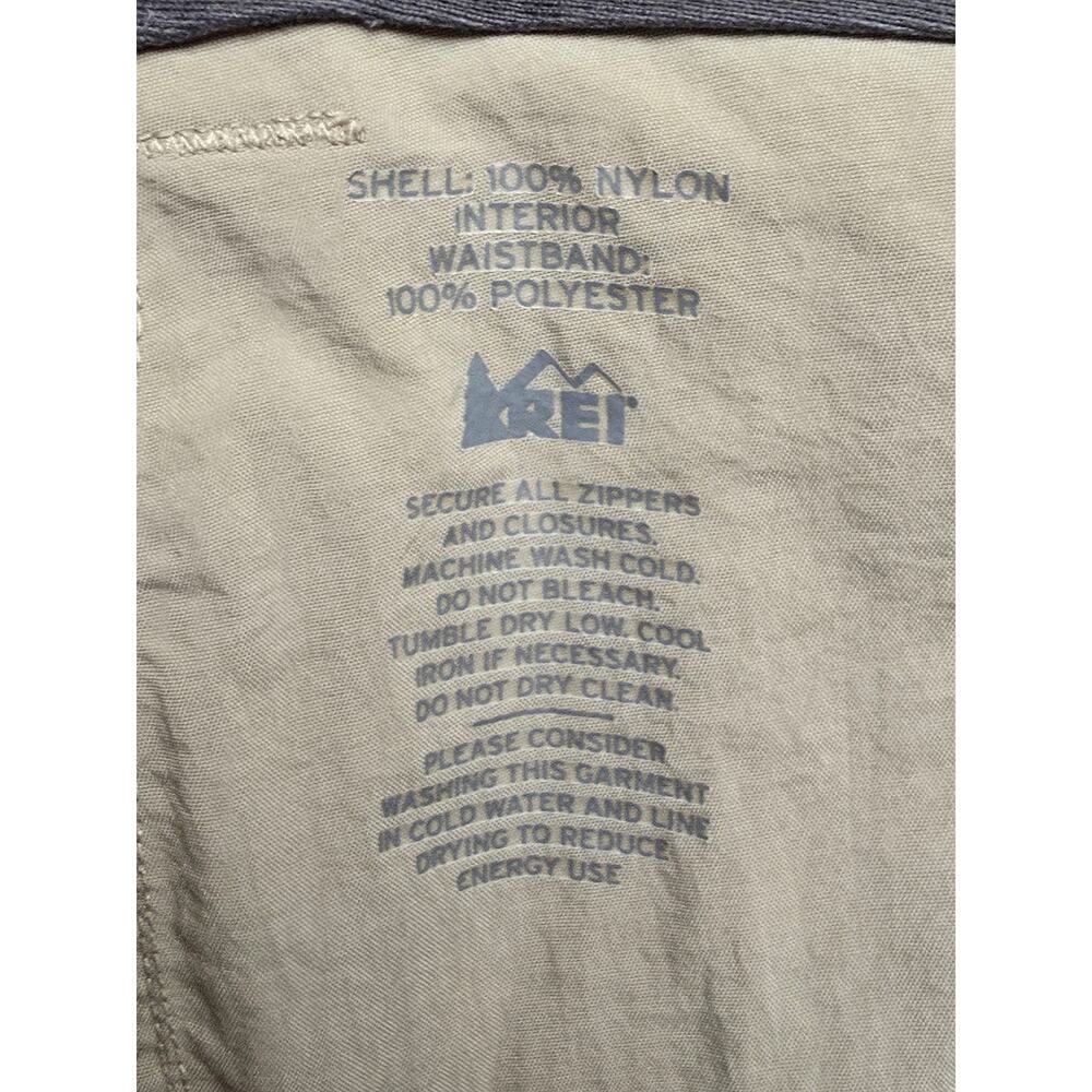 REI Cargo Pants Mens Size 37x30 Hiking Camping‎ Outdoor Travel Utility Tan Work - Picture 7 of 12